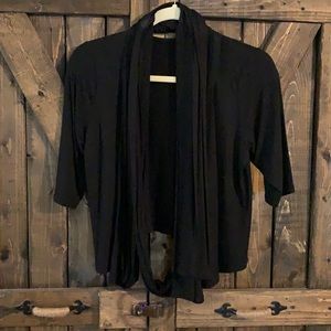 Agnes & Dora Black Wrap Top